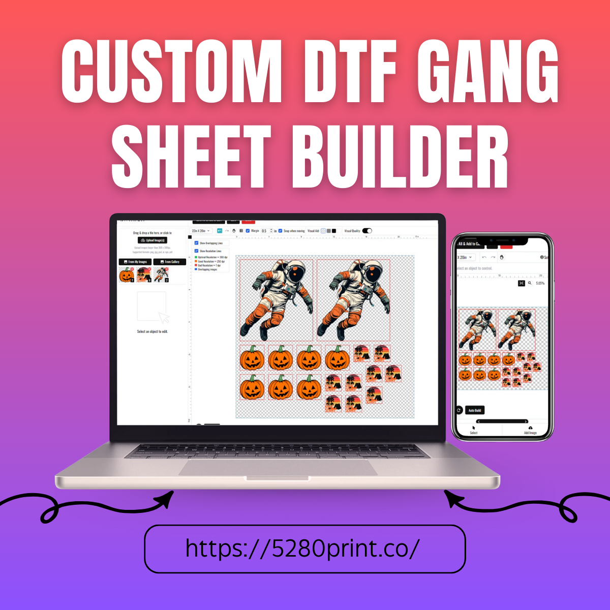 DTF Gang Sheet Online Builder